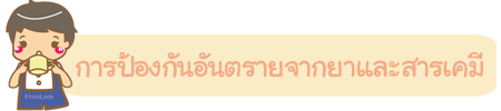 การป้องกันอันตรายจากยาและสารเคมี